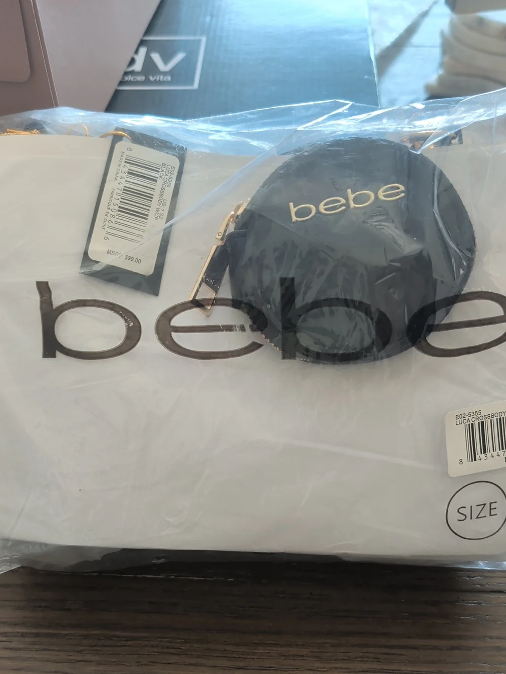 bebe White and Black Bedding Accessory Set